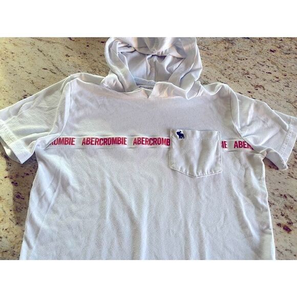 Abercrombie Kids White Short Sleeve Tee, size 13/14 - Picture 4 of 6